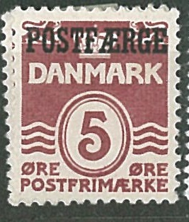 Dánsko, zn. pro lodní přepravu balíků mezi Esbjerg a Fanō,  