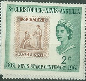 St. Christopher Nevis Anguilla růz nom