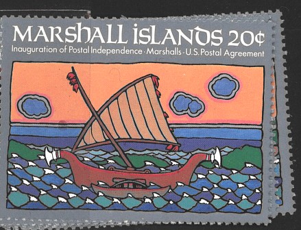 Marshall Islands - Inauguration of Postal Independence Marshal - US Postal Agree