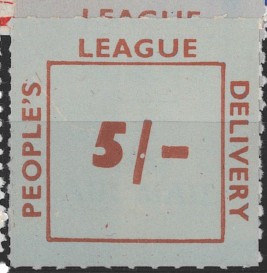 People's League Strike Stamp, brit.stávková 1962 -různý nom. 