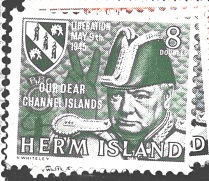 Herm Island, různý obraz a nom.