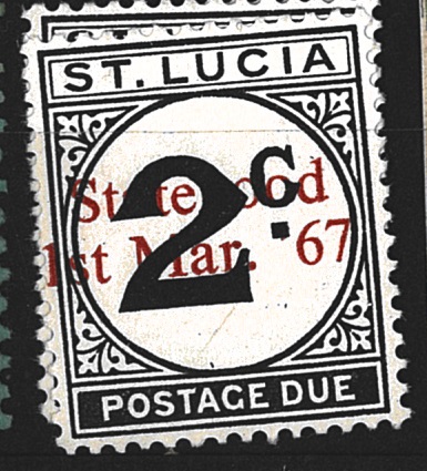 St. Lucia, př. Statehood 1st Mar.67, doplatní, různý nominál