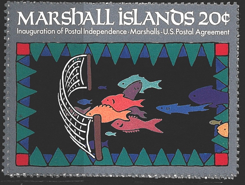 Marshal Islands/Inauguration of Postal indepence - poštovní nezávislost, různý n