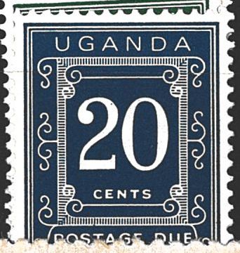 Uganda (součást východoafr.společenství), doplatní, různý nominál