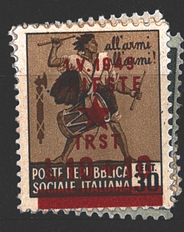Terst 1.V.1945, př. na Itálii, různý nominál