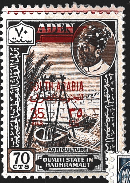 South Arabia, př. na Quaiti state in Hadramaut - různý nom.