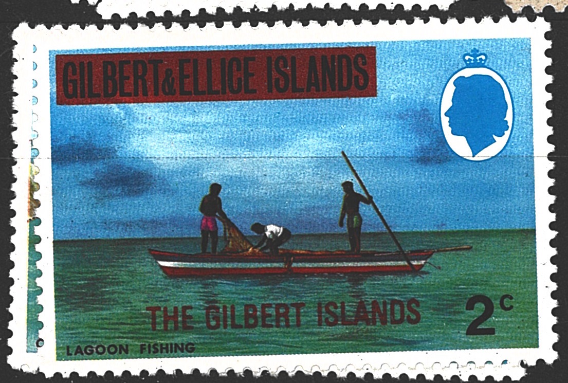 The Gilbert Islands, př. na Gilbert & Ellice Islands, různá známka