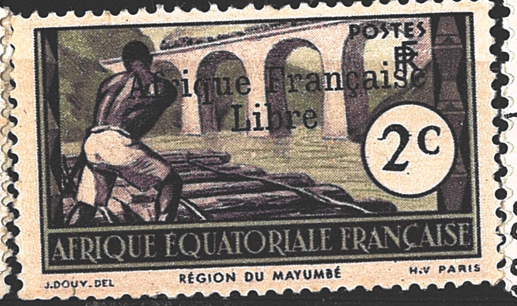 Afrique Équatoriale Francaise, př. Afrique Francaise LIBRE, zn. Svobodné Francie