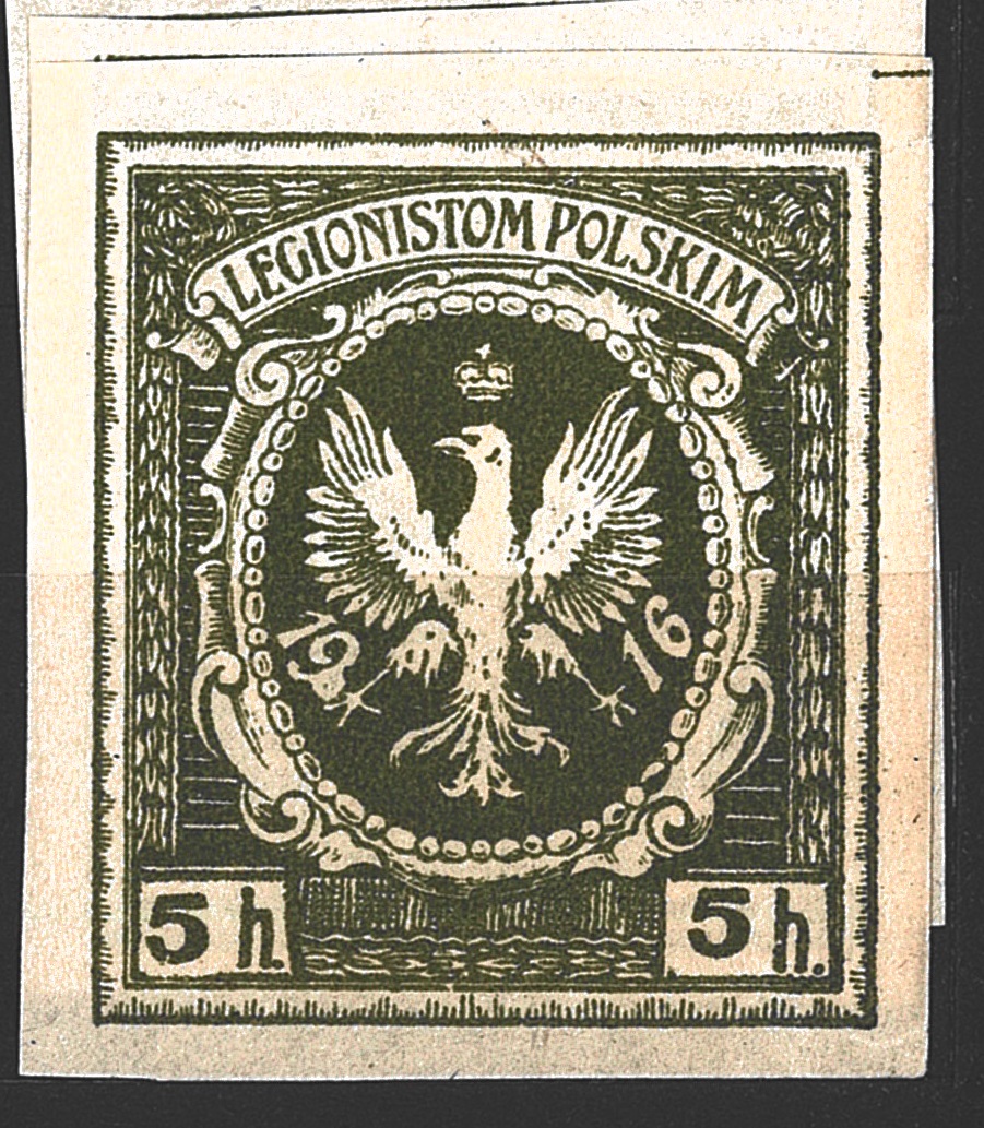 Polský legion v Rusku, dobročinná příplat., vídeňské vyd., stejná známka