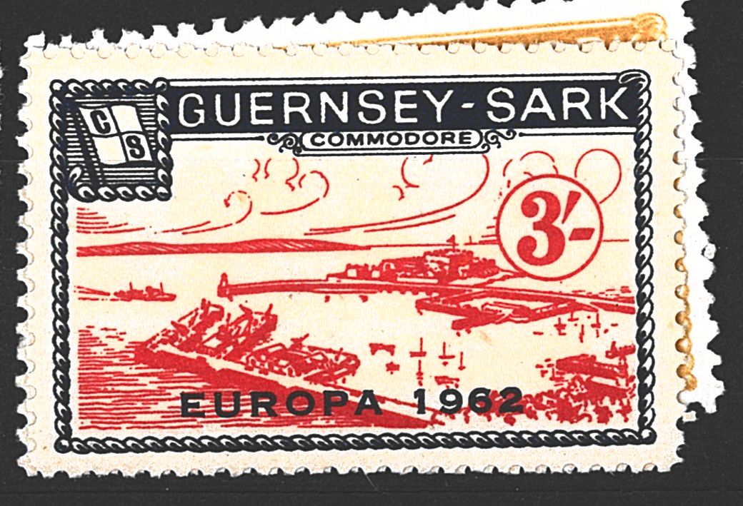 Guernsey - Sark, lokál.loďní pošta, různá známka