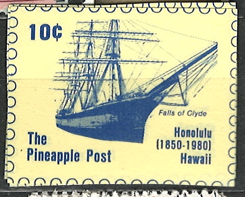 Pineapple post, lokál na Havaji, stejná známka