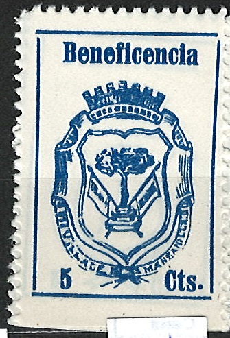 Manizales, lokál, španěl.obč.válka, stejná známka