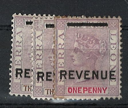 Siera Leone - revenue (různý nom.)