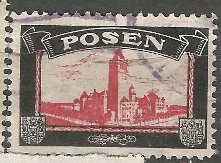 Posen, Německo 1921, smuteční viněta 