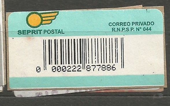 Seprit postal, moderní pošta Argentina, různá známka