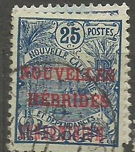 Nouvelles Hebrides + měn.př., stejná známka