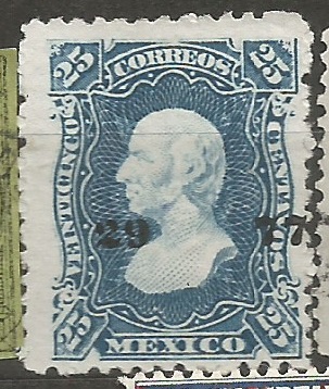 Mexiko ochraný přítisk 