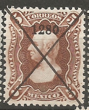 Mexiko ochraný přítisk 