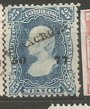 Mexiko ochraný přítisk 