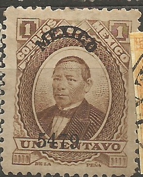 Mexiko ochraný přítisk 