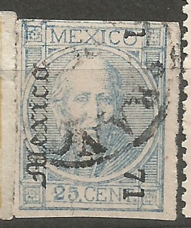 Mexiko ochraný přítisk 