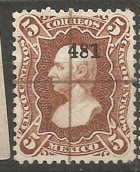 Mexiko ochraný přítisk 