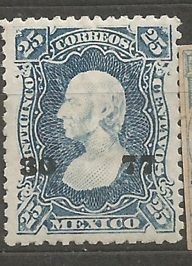 Mexiko ochraný přítisk 