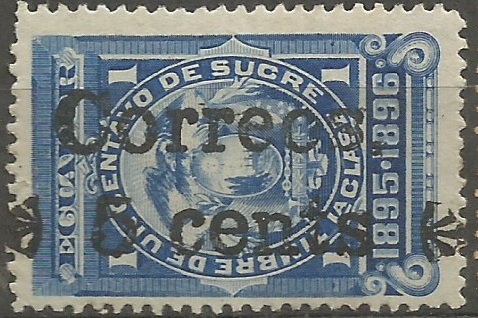 Ecuador, provisional, Guaranda 1895, overprint
