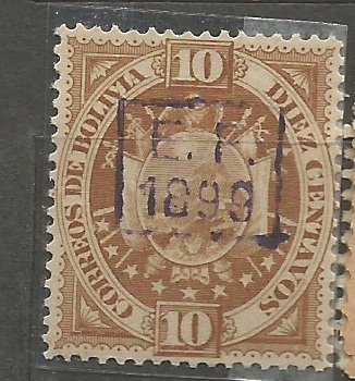 E.F. 1899, vyd. pro Severní Bolívii