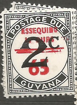 Éssequibo is ours , př. da doplatní, stejná známka