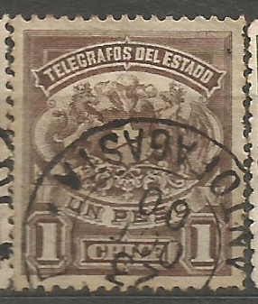 Chile telegrafní poštovně užitá pěkné raz