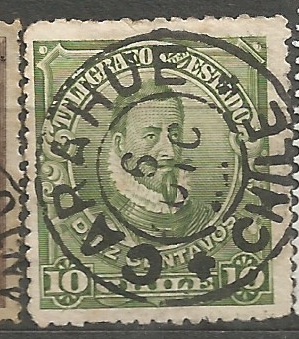 Chile telegrafní poštovně užitá pěkné raz