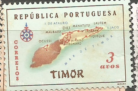 Timor mapa růz nom