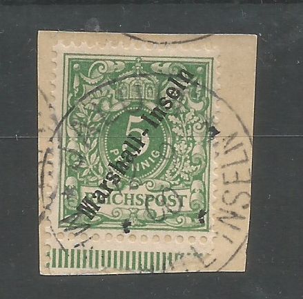 Marshall - Inseln ( P - Reichspost ) výstřižek 